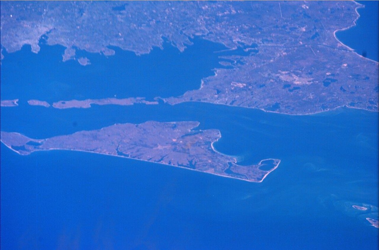 Marthas Vineyard and Cape Cod Poster Print by NASA NASA # 55032